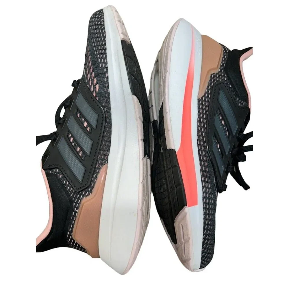 Women's Adidas Black/Pink EQ21 RUN RUNNING‎ SHOES Size 5.5